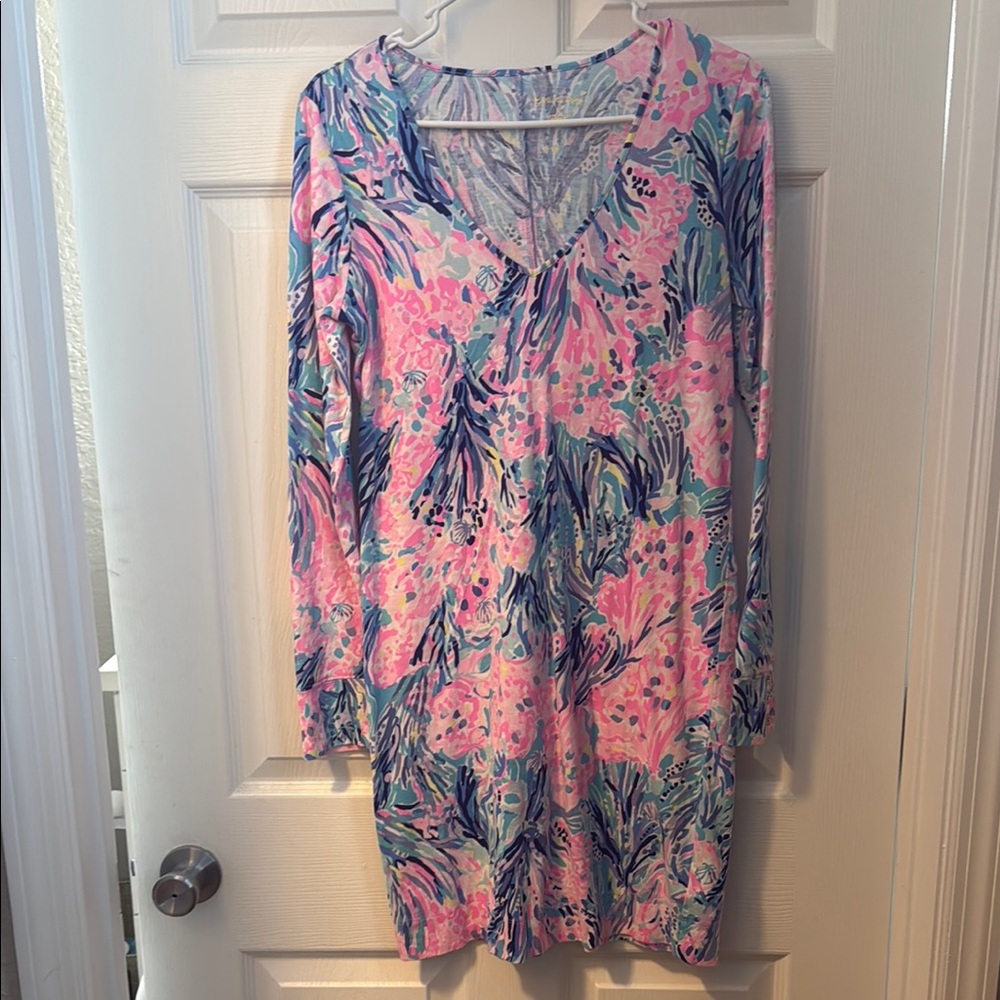 Lilly Pulitzer Vibrant Blue and Pink Dress